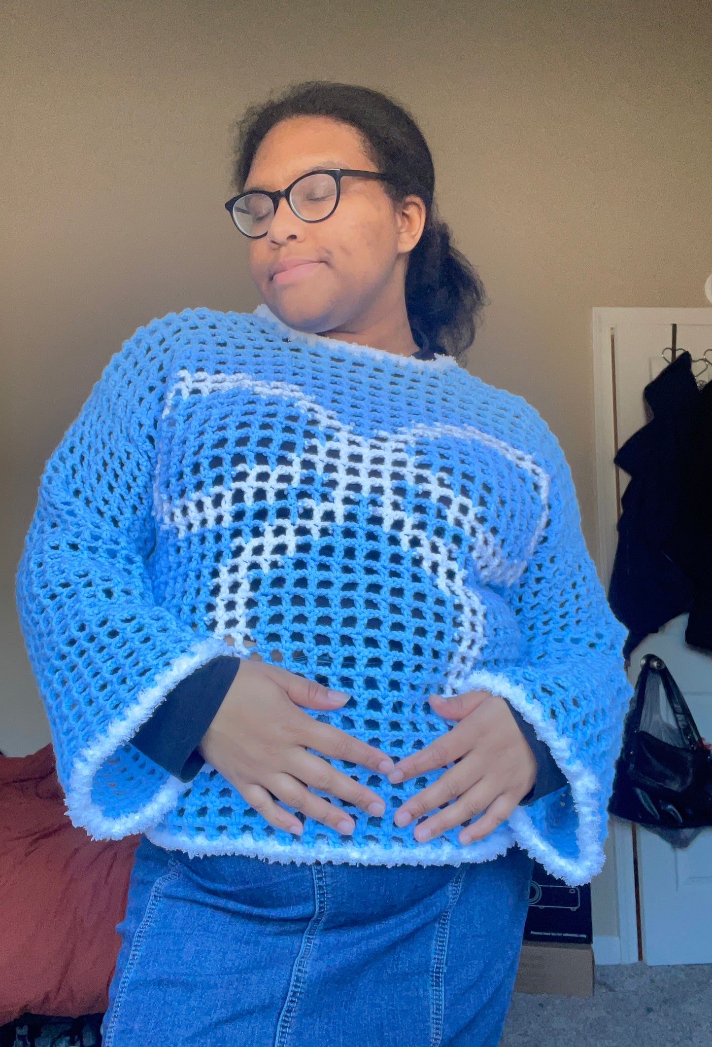 crochet bow jumper pattern