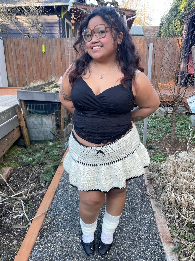 crochet mini skirt pattern