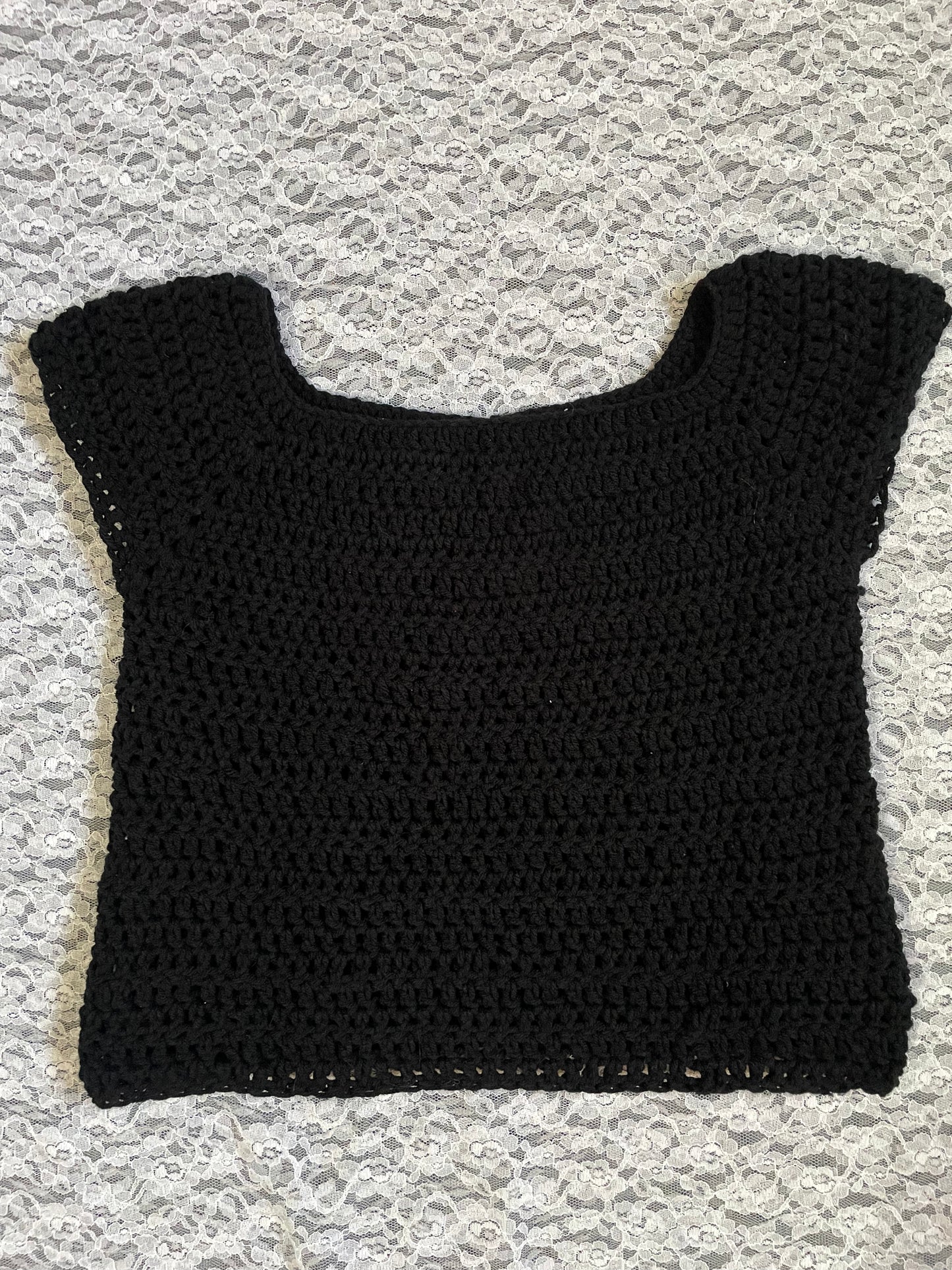 crochet boat neck top