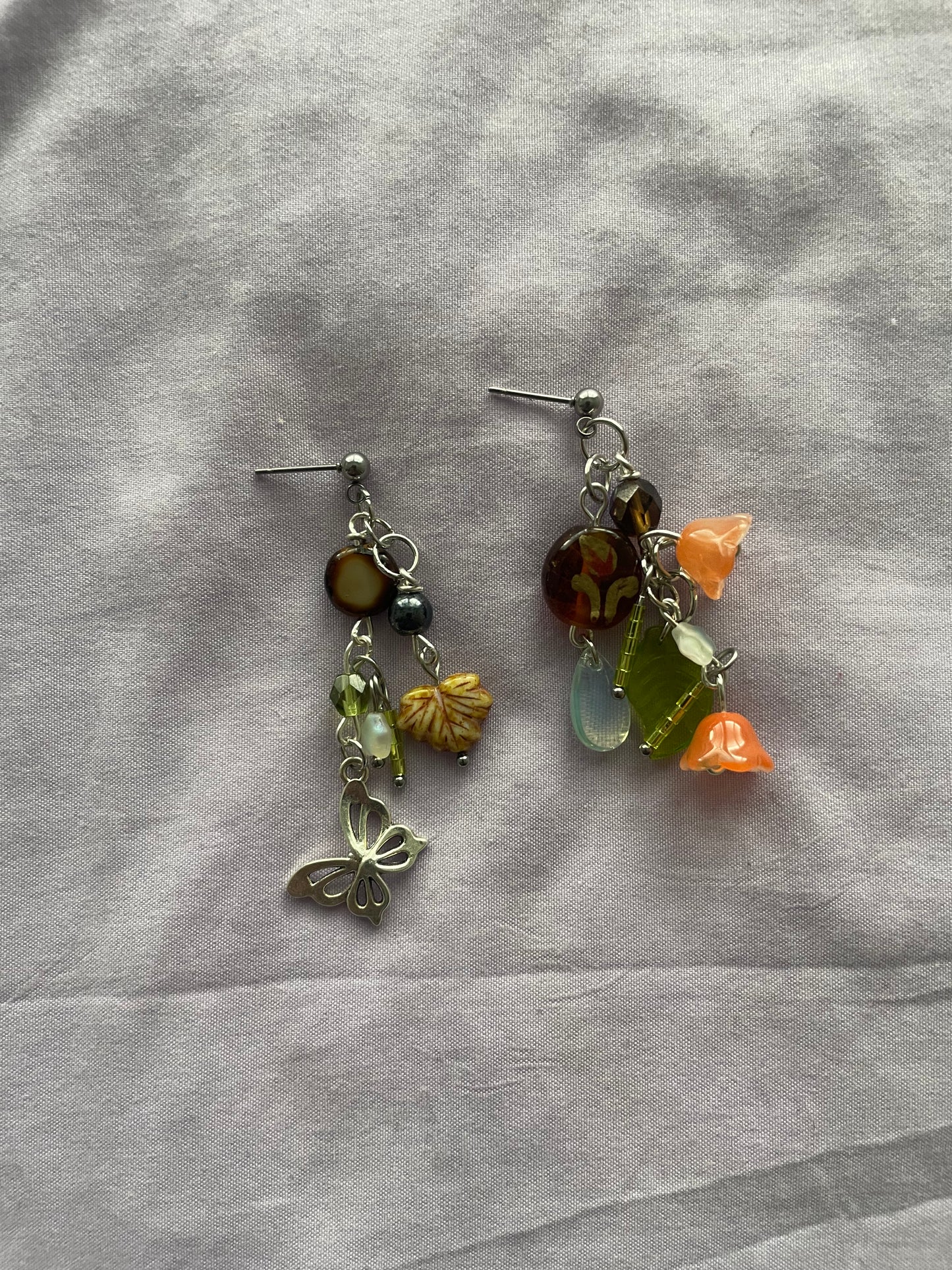 mushroom earrings