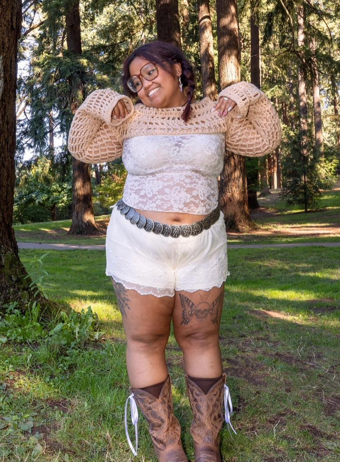 crochet mesh shrug