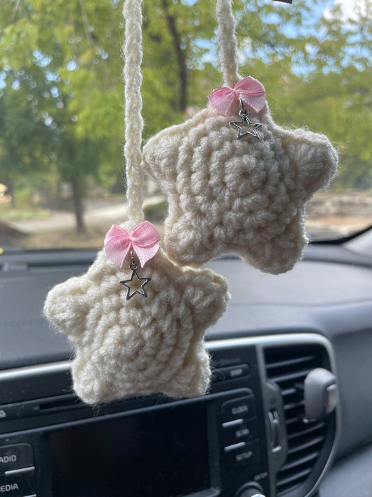 Crochet Star Car Hangers