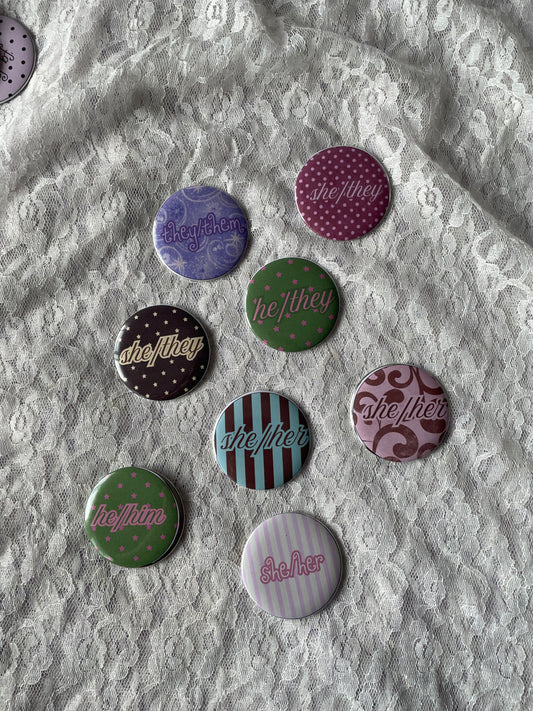 whimsy pronoun pin