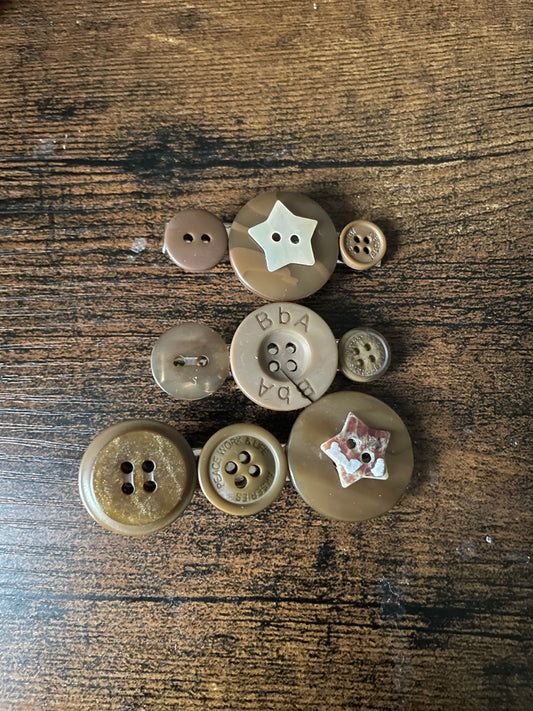 button hair clip 3-pack