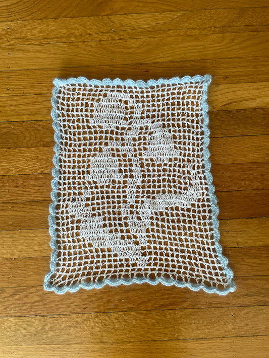 crochet bell flower tapestry