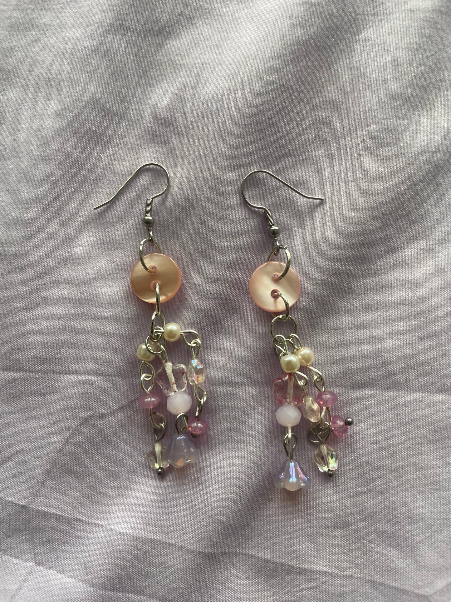 button earrings