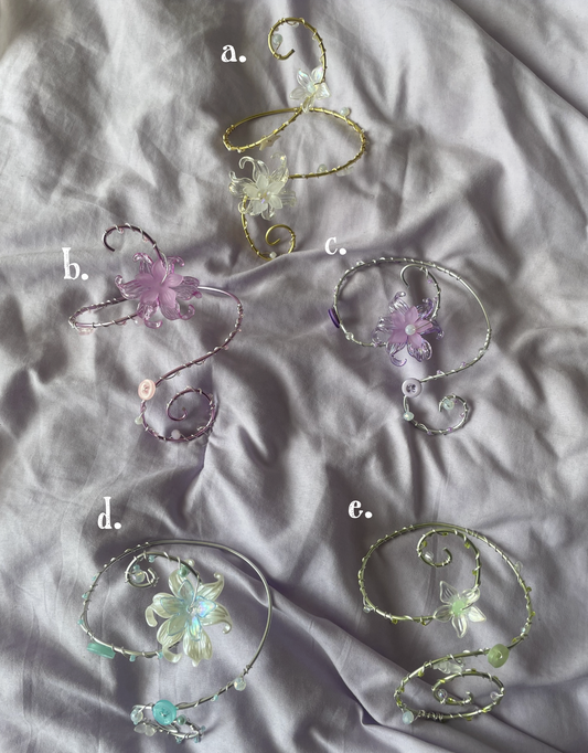simple flower arm cuff